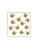 Cute Teddy Printed Totebag Zipper