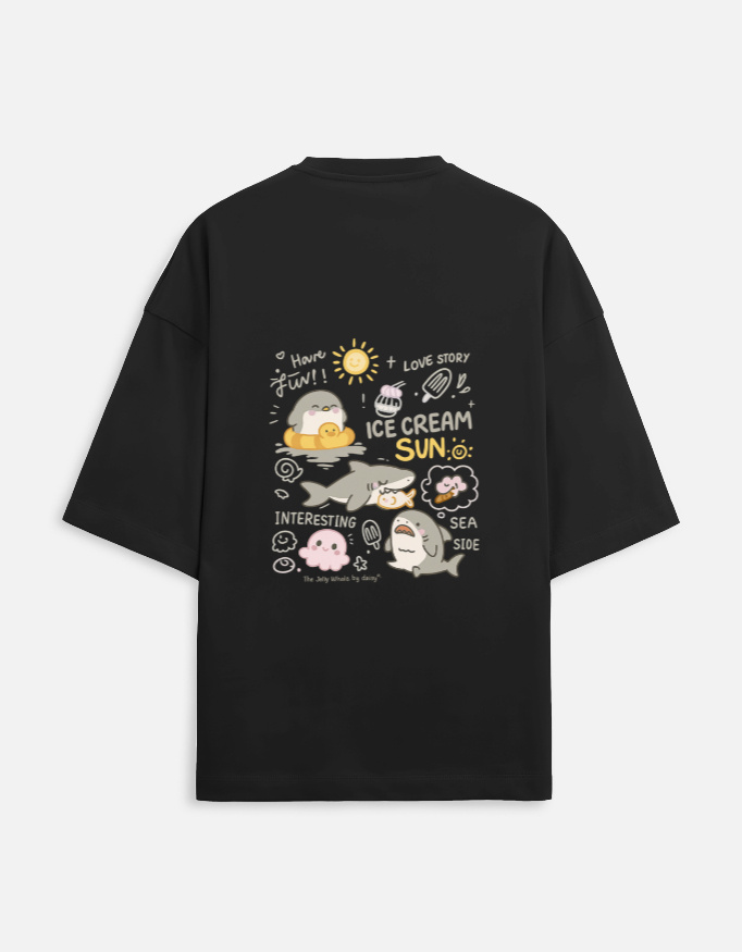 Baby shark Oversized Unisex T shirt - Image 8