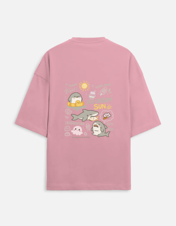 Baby shark Oversized Unisex T shirt - Image 5