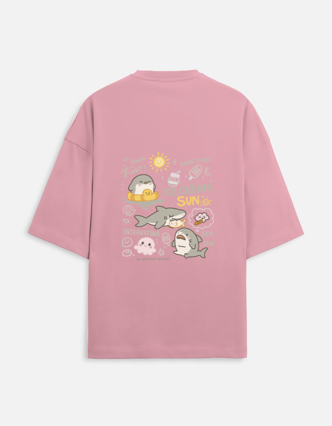 Baby shark Oversized Unisex T shirt - Image 5