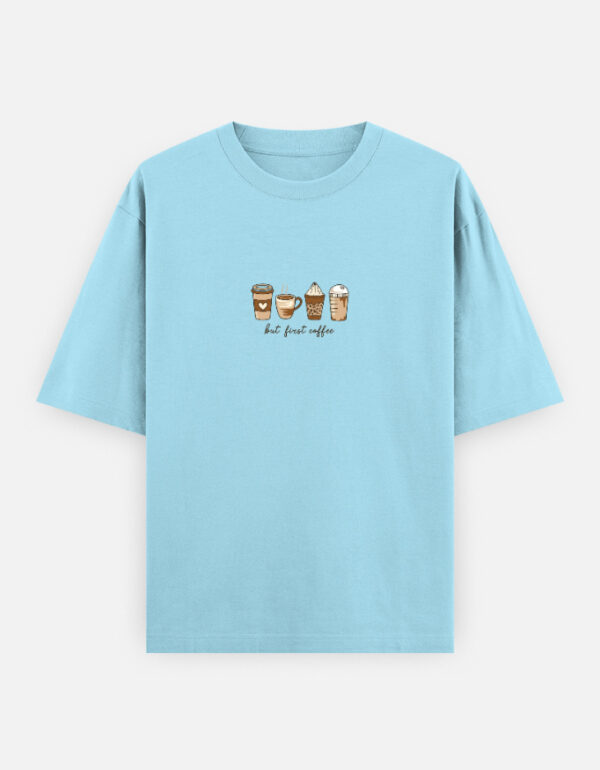 Coffee Cup Printed Unisex Oversized T-Shirt