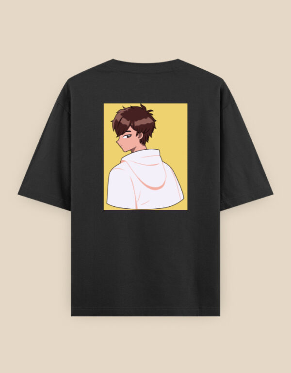 Cute Boy Back Printed T-Shirt - Image 5