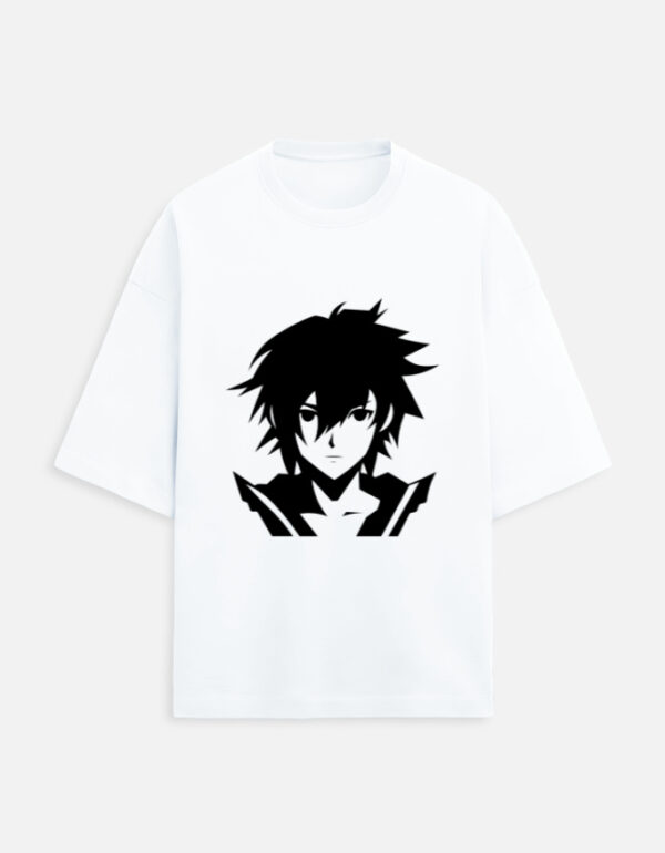 Mens Animie Printed Oversized Tshirt - Image 2