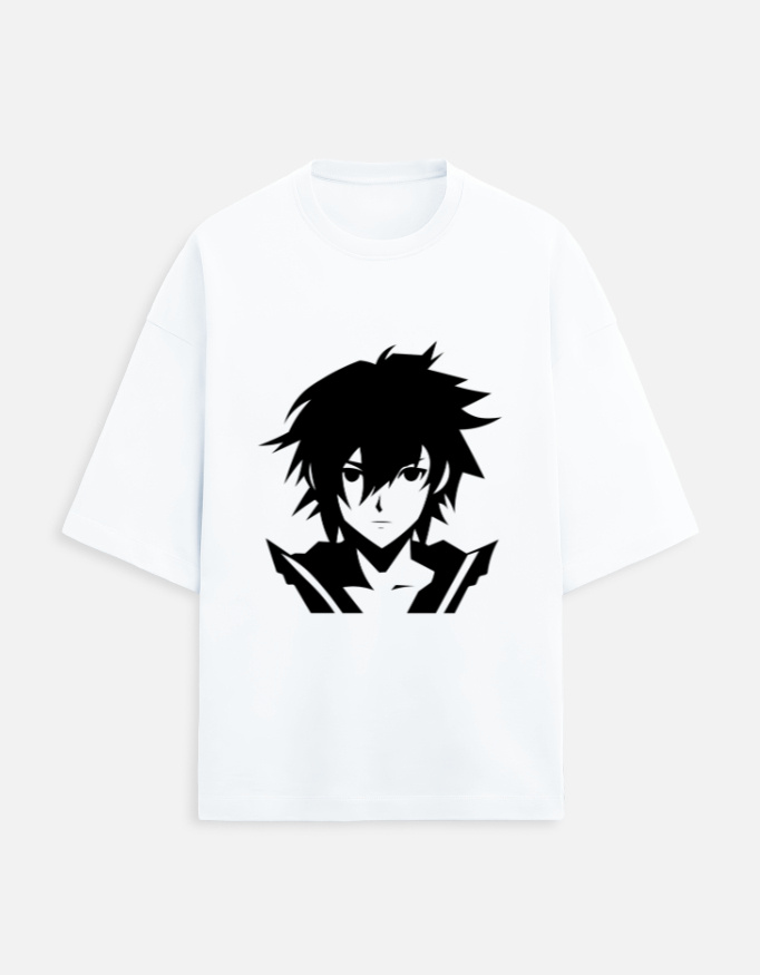 Mens Animie Printed Oversized Tshirt - Image 2