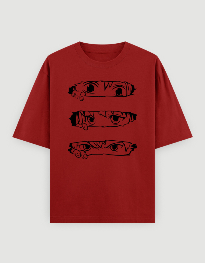 Animie Eye Printed T-Shirt - Image 8