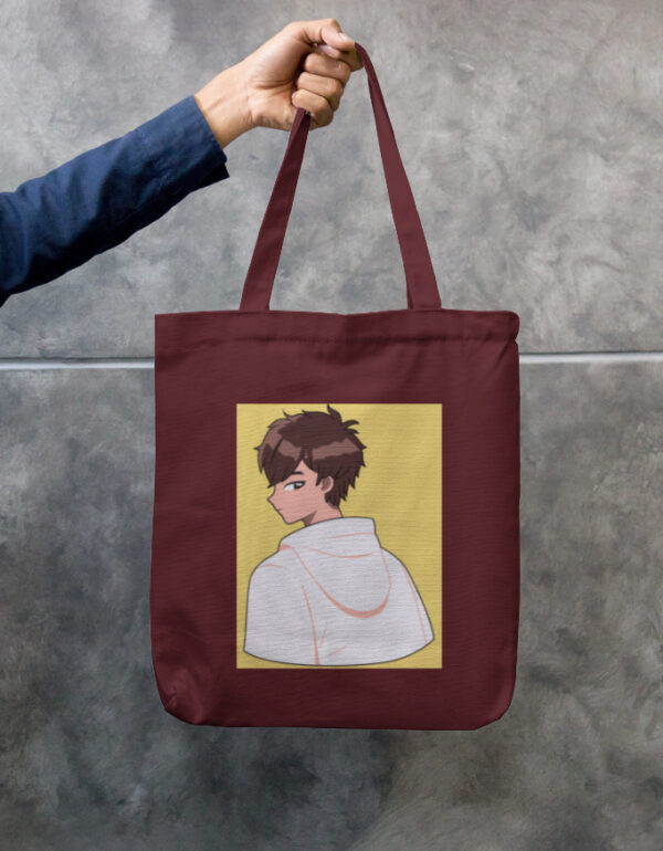 Cute Animie Printed Tote Bag Zipper - Image 5