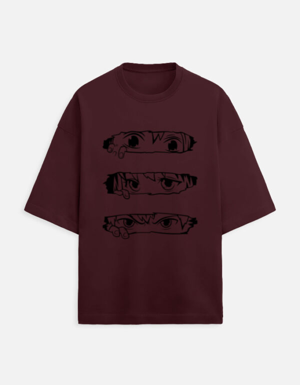 Animie Eye Printed T-Shirt - Image 4