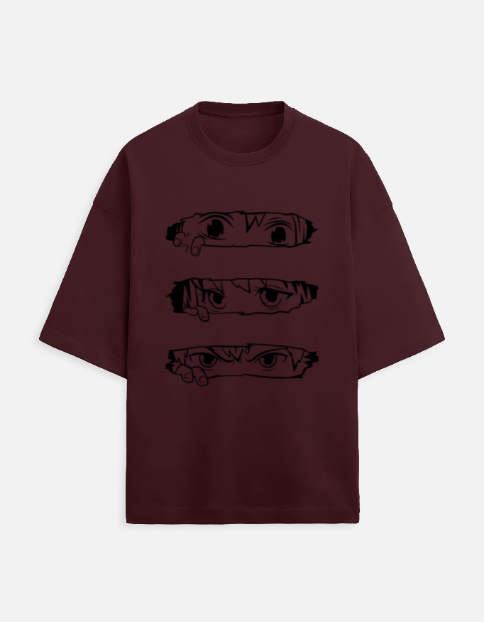 Animie Eye Printed T-Shirt - Image 4