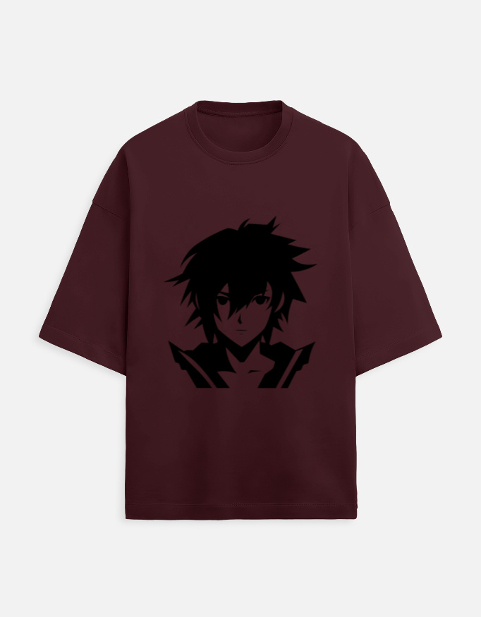 Mens Animie Printed Oversized Tshirt
