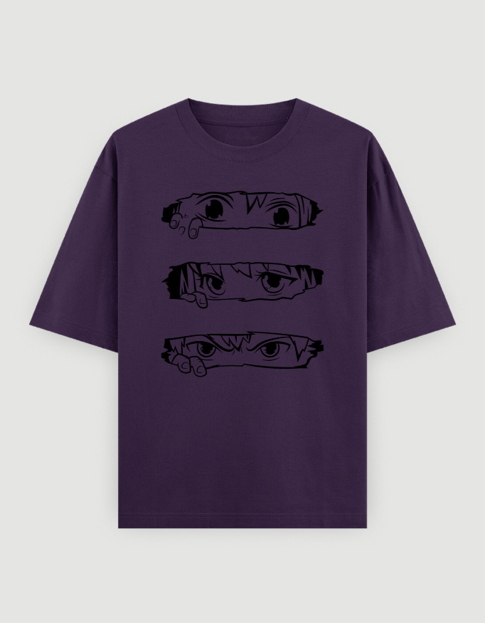 Animie Eye Printed T-Shirt - Image 6