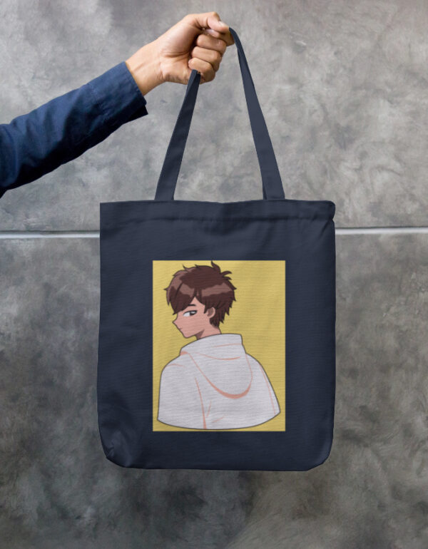 Cute Animie Printed Tote Bag Zipper - Image 6