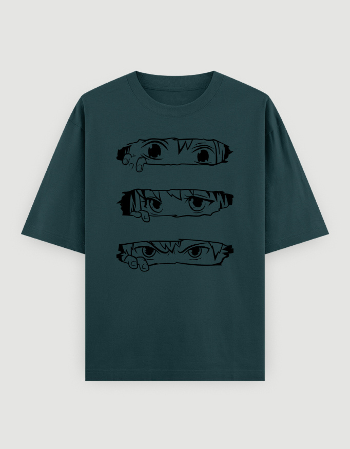 Animie Eye Printed T-Shirt - Image 4