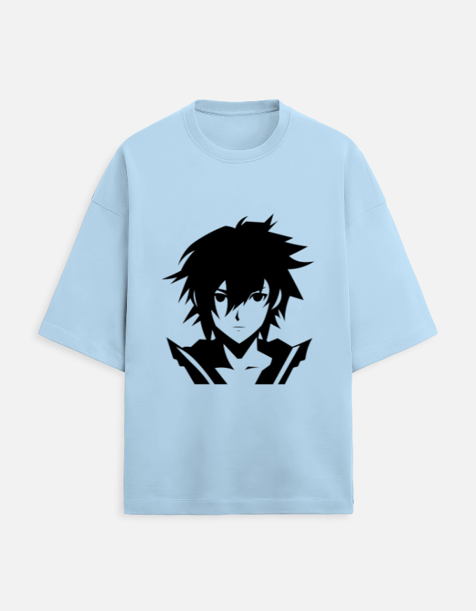 Mens Animie Printed Oversized Tshirt - Image 7