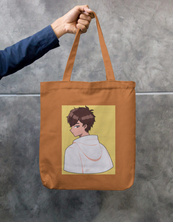 Cute Animie Printed Tote Bag Zipper - Image 4