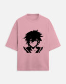 Mens Animie Printed Oversized Tshirt