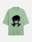 Mens Animie Printed Oversized Tshirt