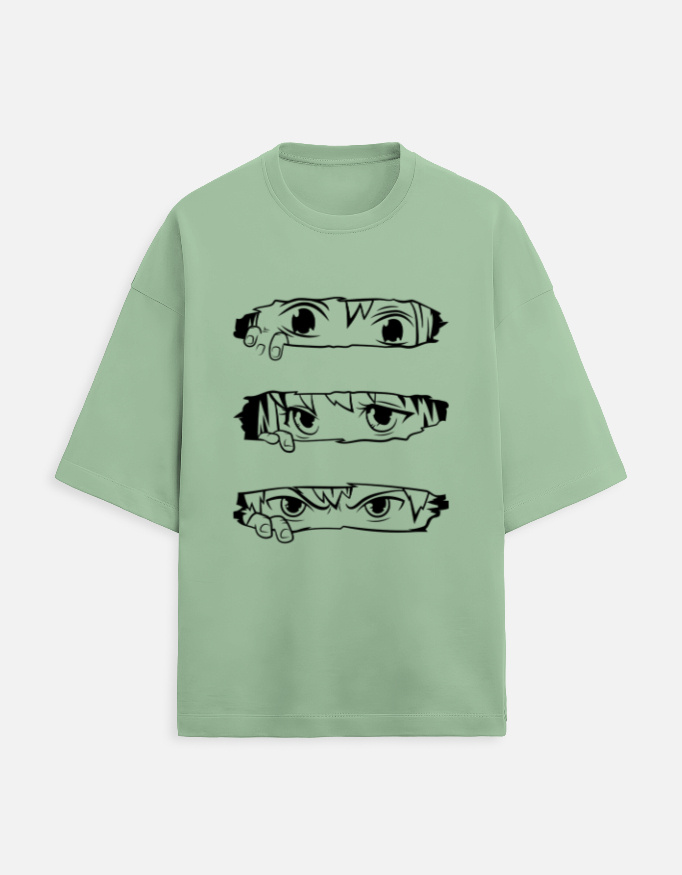 Animie Eye Printed T-Shirt - Image 9