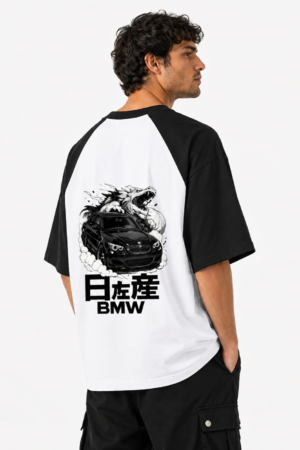 M5 Drift Dragon Unisex Oversized Raglan