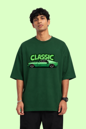 Classic Cars Unisex Terry Oversized Tee